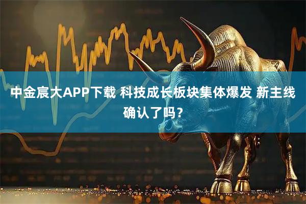 中金宸大APP下载 科技成长板块集体爆发 新主线确认了吗？